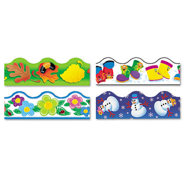 TREND® Terrific Trimmers Border Variety Set, 2.25" X 39", Lotsa Spots, Assorted Colors, 48-set freeshipping - TVN Wholesale